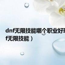 dnf无限技能哪个职业好玩（dnf无限技能）