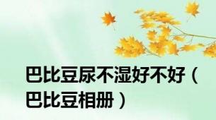 巴比豆尿不湿好不好（巴比豆相册）