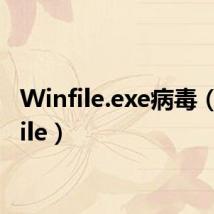 Winfile.exe病毒（winfile）