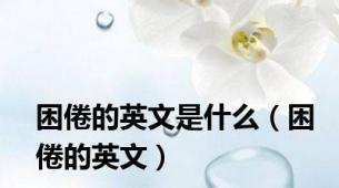 困倦的英文是什么（困倦的英文）