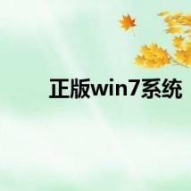 正版win7系统