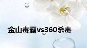 金山毒霸vs360杀毒