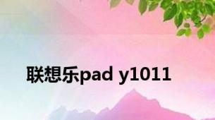 联想乐pad y1011