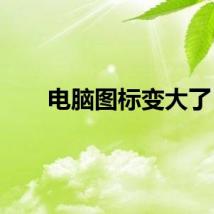 电脑图标变大了