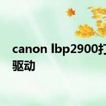 canon lbp2900打印机驱动