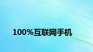 100%互联网手机