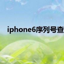 iphone6序列号查询