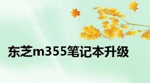 东芝m355笔记本升级