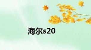 海尔s20