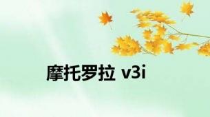 摩托罗拉 v3i