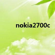 nokia2700c